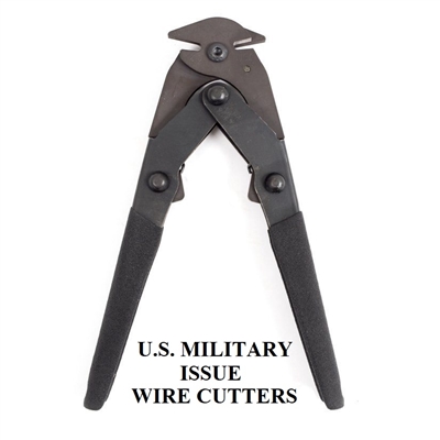 Military Surplus G.I. Issue Wire Cutters with Tan Molle Pouch